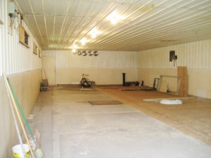 L Hog Barn finished inside east